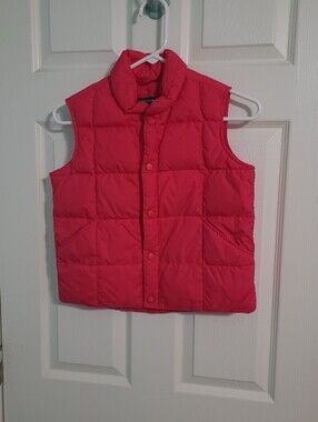 Lands' End Childs Coral Quilted Puffer Vest